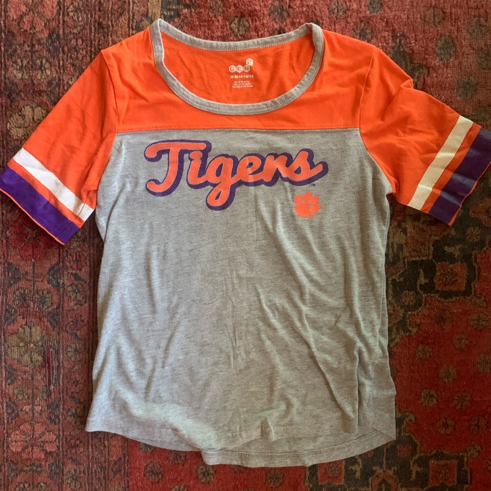 Gray and Orange Kids Tigers Shirt
